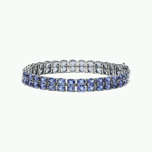 Karen Marchesa Designer Bracelet / 16 CT Natural Tanzanite / 21.5 gm / 14K - Picture 5 of 5